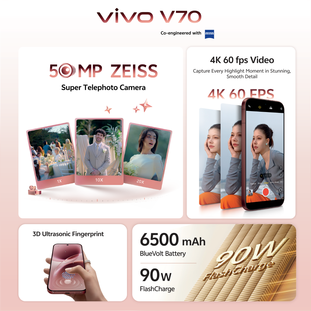 Vivo V70 ΓÇô Dune Grey
