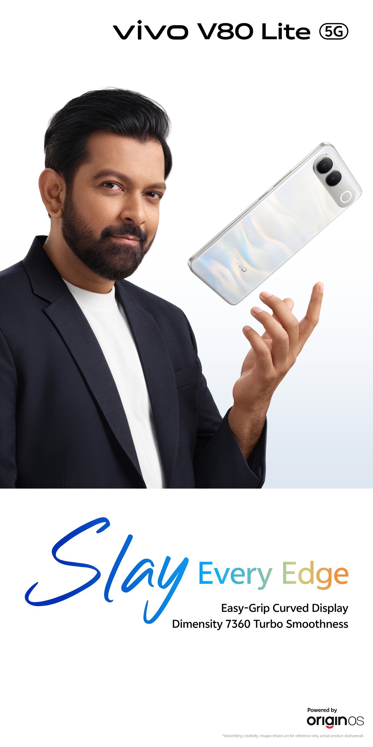 Vivo V80 Lite 5G ΓÇô Silk White lifestyle